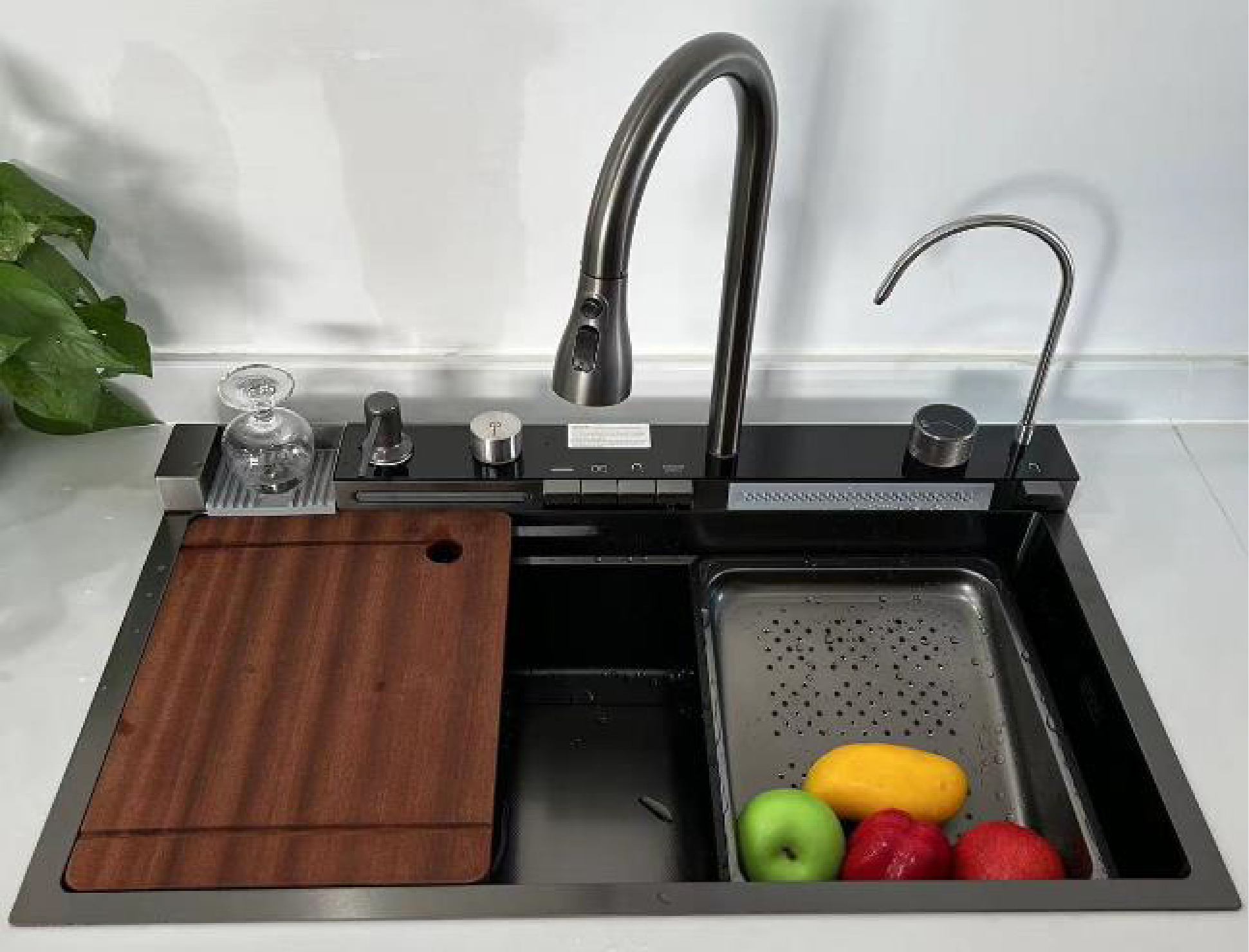 DIGITAL MULTIFUNCTIONAL STAINLESS STEEL SINK SET
